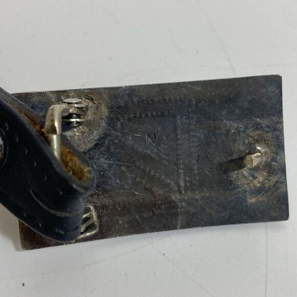 Vintage Hopi Native Lyman Nasawytewa Kokopelli Sterling Silver Buckle - Picture 3 of 9